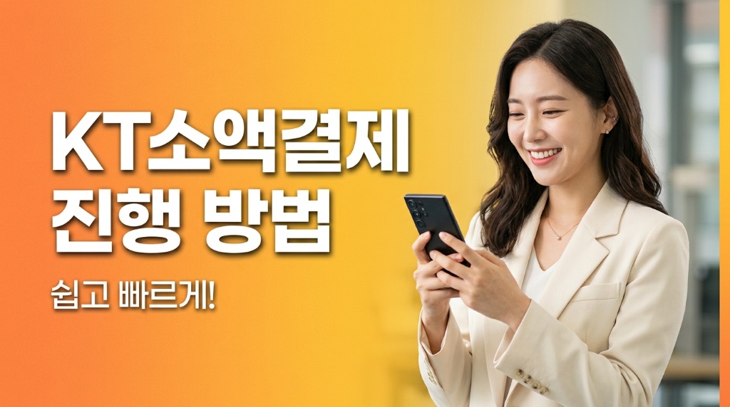 KT 소액결제 진행 방법 – 쉽고 빠르게 이용하는 가이드